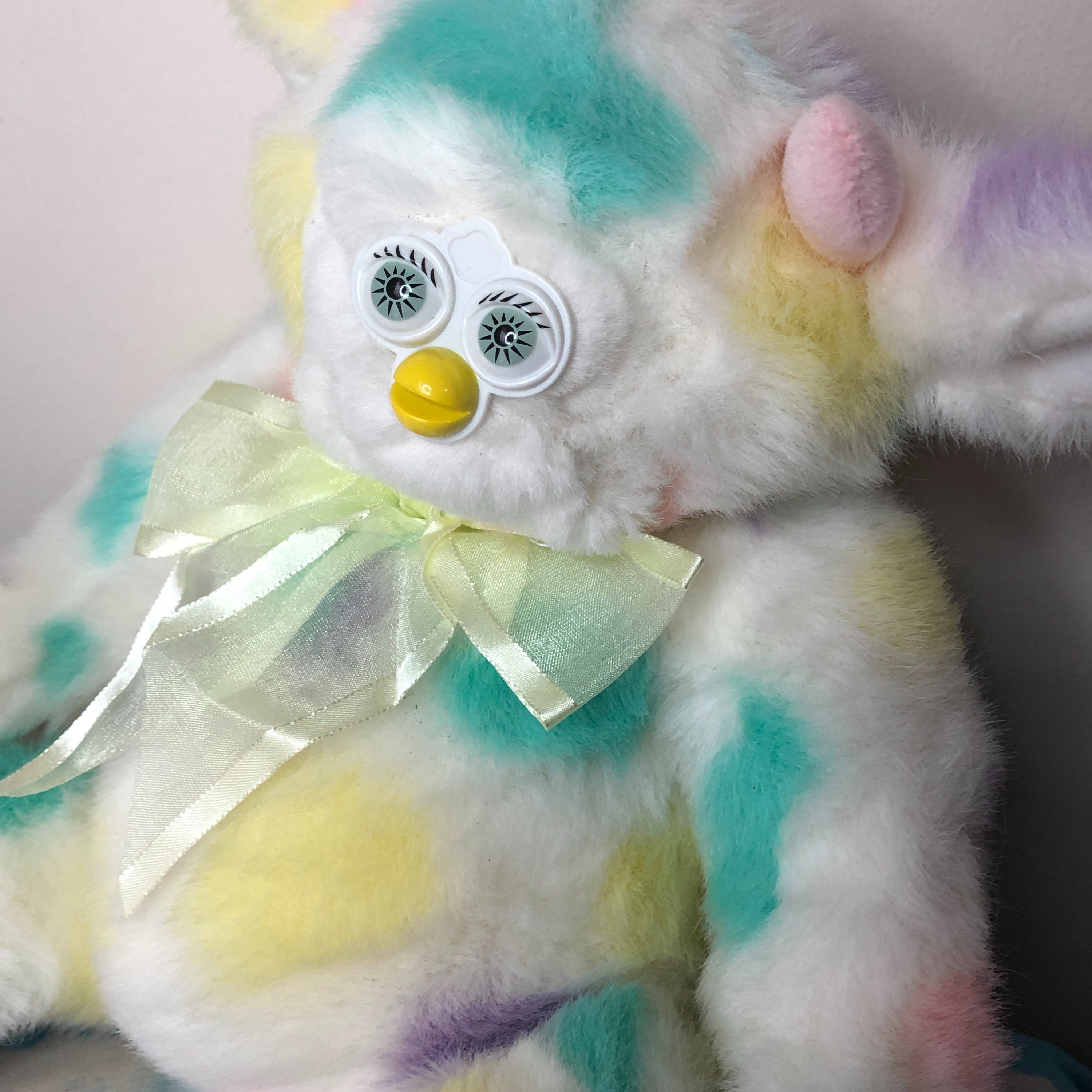 Pastel Rainbow Bear Oddbody Furby